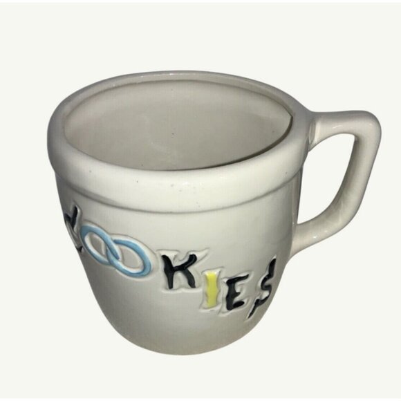 Large COOKIES Shaped Mug Planter Flower Pot Utensil Holder cookie jar - Picture 5 of 12